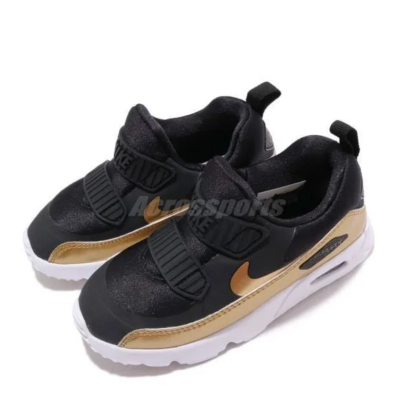 Nike Air Max Tiny 90 Infant/Toddler Shoe Size 3C (Black)