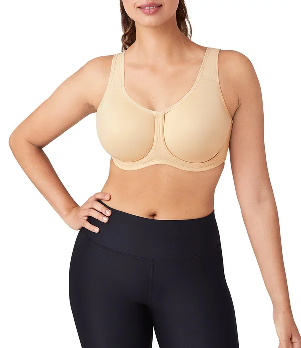 Wacoal Simone Underwire Sports Bra - Lilac Gray w/ Zephyr (855170) 40G