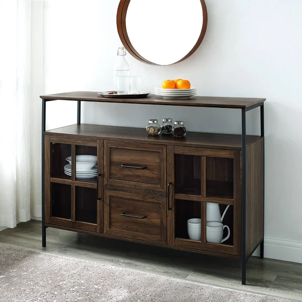 Walker Edison Reclaimed Barnwood TV Stand (Accommodates TVs Up to 80-in) in Brown, LW70ARSMDRO