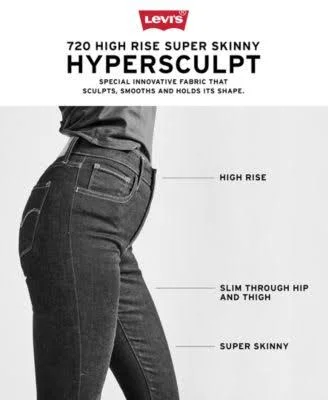 Levi&s Womens 720 High Rise Super Skinny Jeans 31