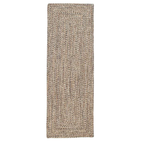 2&x8& Runner Forest Tweed Braided Rug Light Brown - Colonial Mills