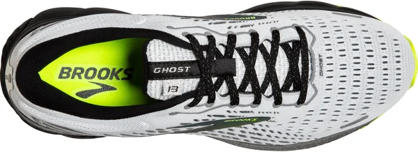 Men's Brooks Ghost 13 (White/Black) 10
