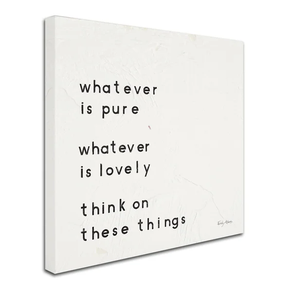 Trademark Art Words of Encouragement IV' Gallery-Wrapped Canvas Art