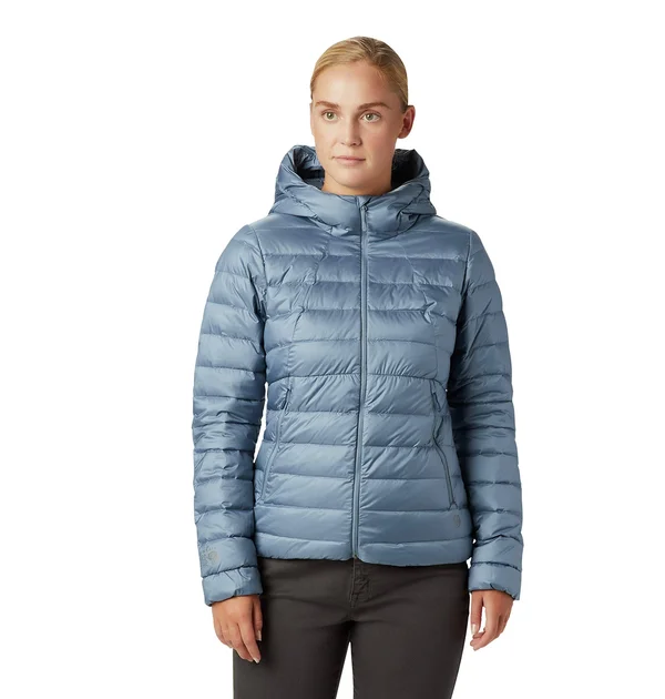 Mountain Hardwear Rhea Ridge Hooded Jacket - Women's Light Zinc, XL
