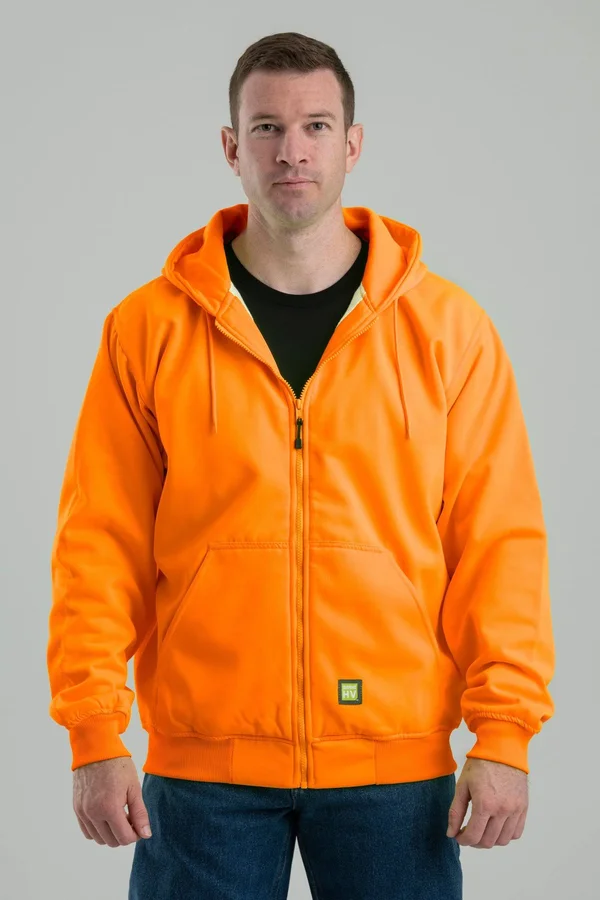 Berne Men's Thermal Lined Hooded Sweatshirt - Orange - 6XL - Regular