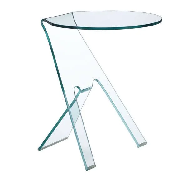 Zuo Modern Journey Side Table Clear Glass