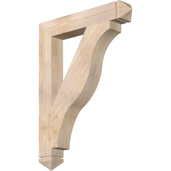 Ekena Millwork BKT06X36X48FST03SDF 5 1/2x22W x 36x22D x 48x22H Funston Arts & Crafts Smooth BRACKET, Douglas Fir