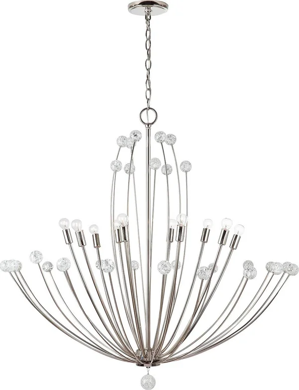 Capital Lighting 431701PN Audra - Chandelier 10 Light Polished Nickel