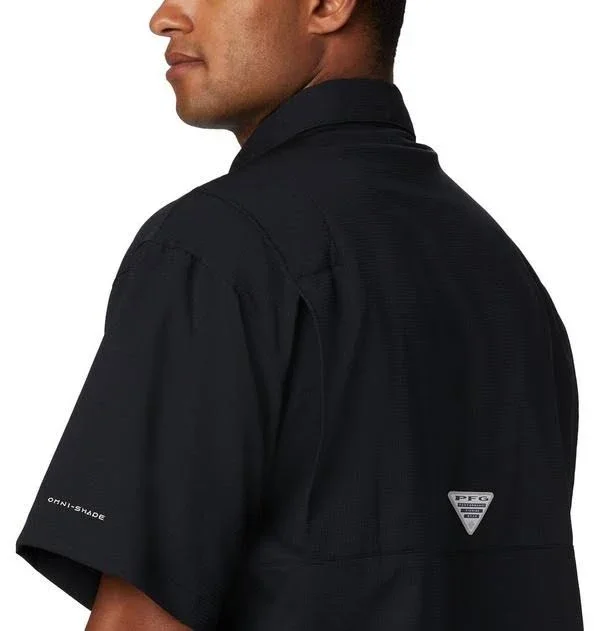 Columbia Men's Georgia Bulldogs Tamiami Short Sleeve Shirt, Black, Size: Small