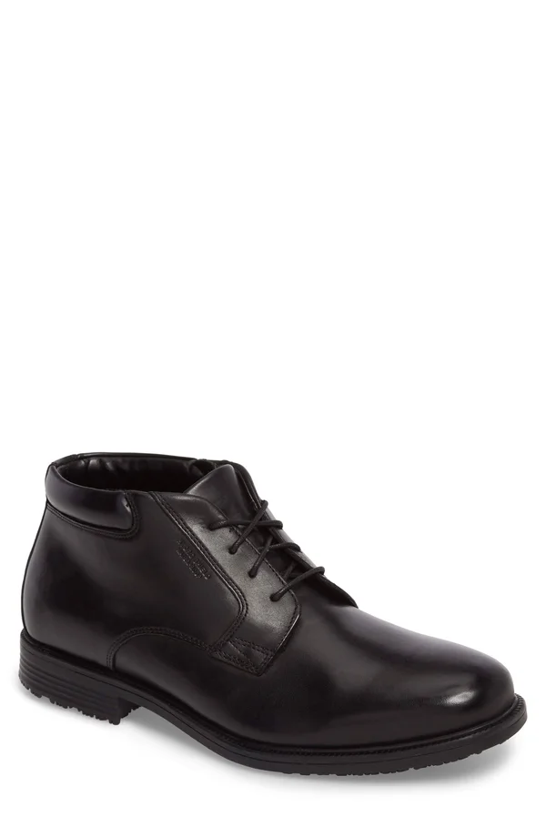 Rockport Men's Essential Details Waterproof Chukka Boot Black - 8, W