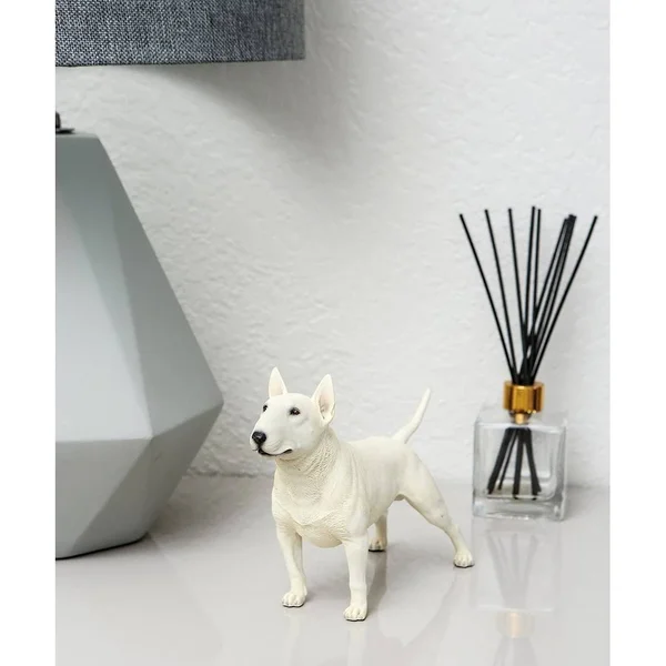 Petorama Handmade Bull Terrier Resin Statue 1-4 in Gray - 20180026002