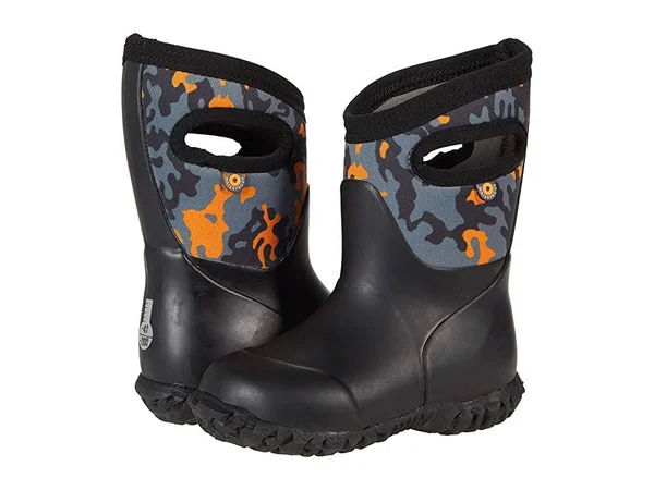 Bogs Kid's York Neo Camo Boot - 7 - Black Multi