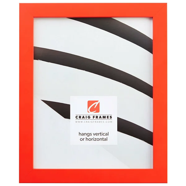 Craig Frames Inc Confetti Modern Solid Wood Picture Frame 140 - Orange