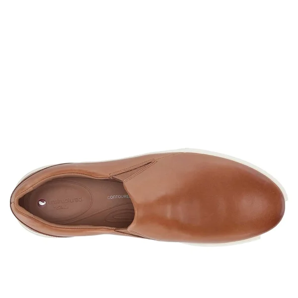 Clarks Men's Un Costa Step Sneaker - Size: 9, Tan Leather