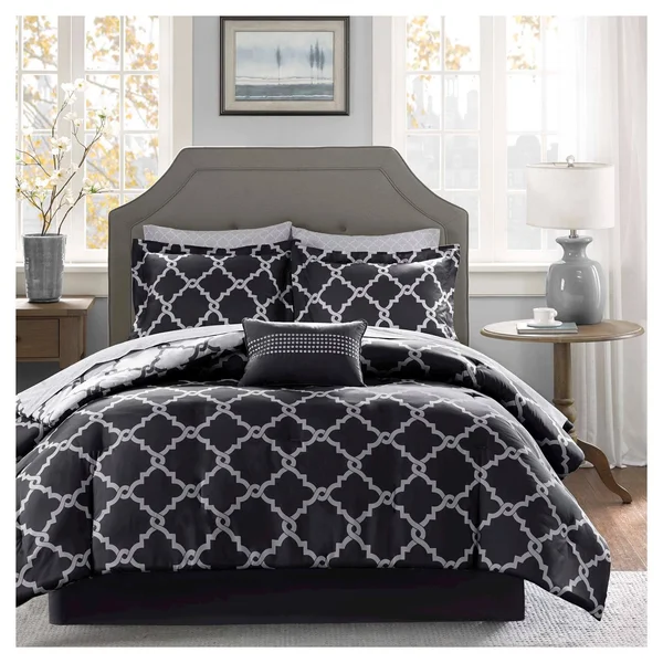 Madison Park Essentials Merritt Comforter (Set) Black King