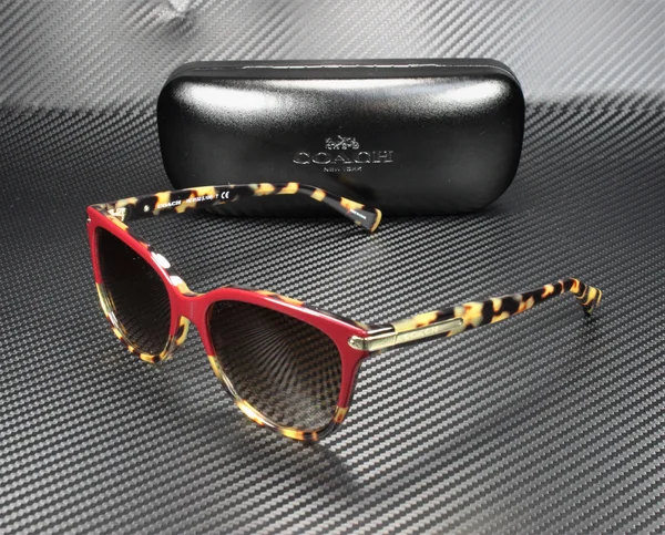 Coach L109 HC8132 Sunglasses - Burgundy Tortoise/Tortoise (543713)