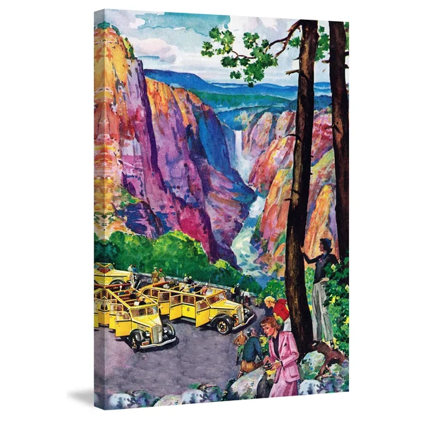 Picturesque View Painting Print on Wrapped Canvas