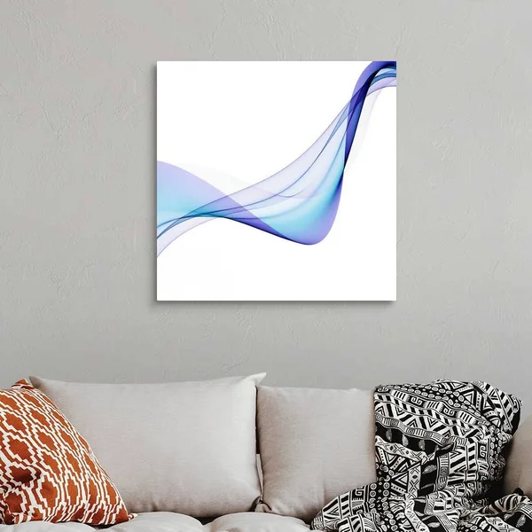 Blue Abstract Patterns - Artwork, Canvas Wall Art, 30x30, Great Big Canvas