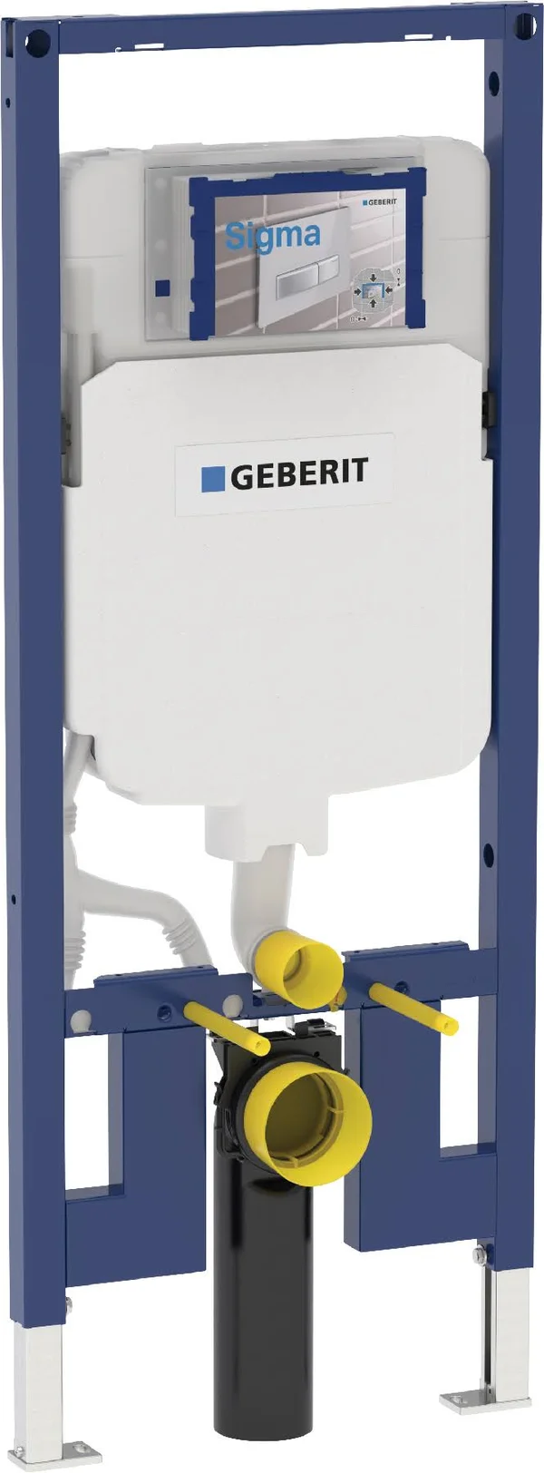 GEBERIT 111.798.00.1 DUOFIX CARRIER FOR WALL-HUNG TOILET IN 2 X 4 ROOM-HEIGHT WALL CONSTRUCTION, 1.6, 0.8 GPF (6, 3 LPF)