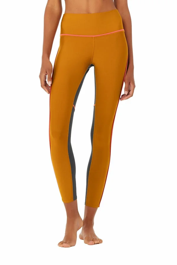 Alo Yoga, 7/8 High-Waist Element Legging in Bronze/Anthracite, Size: XS
