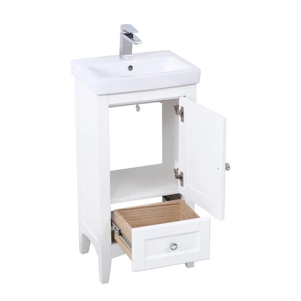 18 in. Single Bathroom Vanity Set - Blue OV125VF