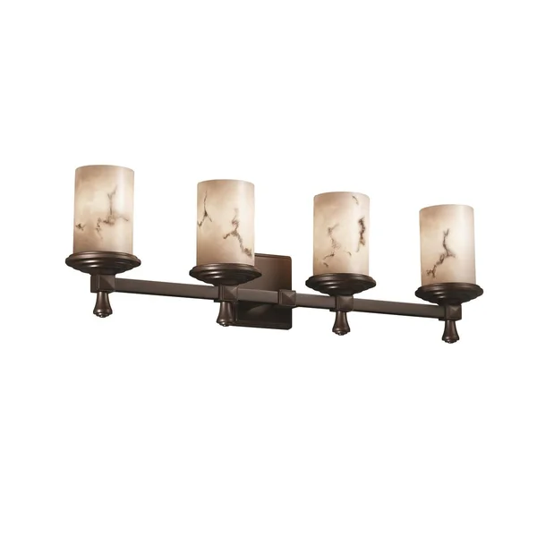 Justice Design-FAL-8534-10-CROM-LumenAria - Deco 4-Light Bath Bar
