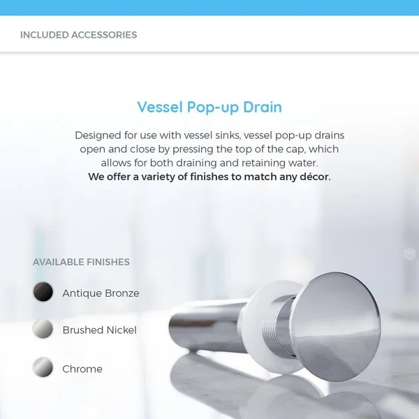 Mr Direct 604 Vessel Sink Ensemble with An Antique Bronze Finish 721 Faucet, Pop-Up Drain, and Sink Ring.