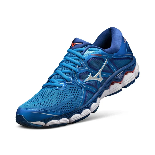 Mizuno Wave Sky 2 Running Shoe - Men's Directoire blue/cherry Tomato