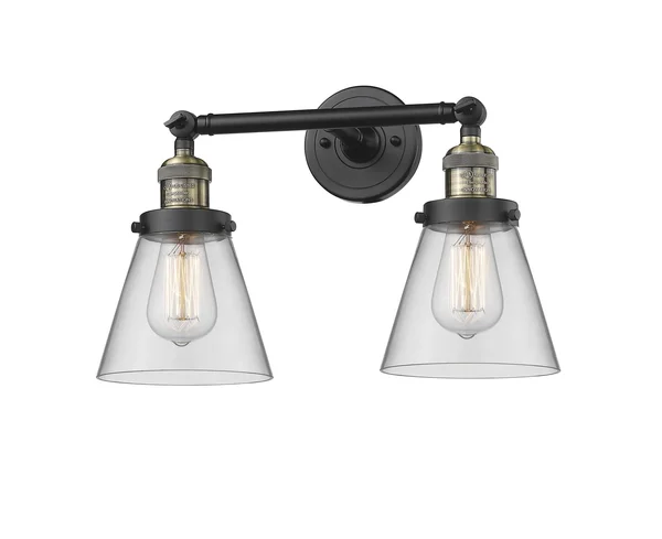 Innovations Lighting 208-BAB-G62 Small Cone - 16 inch 2 Light Bath