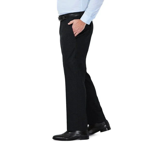 Men's J.M. Haggar Premium Tailored-Fit Stretch Flat-Front Suit Pants Black - Size: 36x29