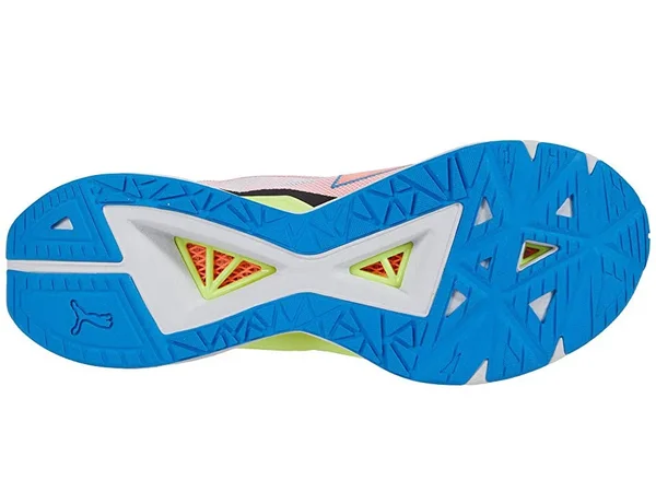 Puma UltraRide Men's Running Shoes, White/Nrgy Blue/Peach, 11.5