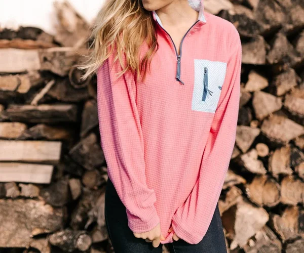 Southern Marsh FieldTec Dune Seersucker Lilac S Mens Pullover