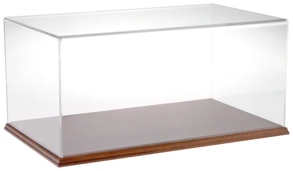 Plymor Brand Clear Acrylic Display Case with Hardwood Base, 20x22 W x 12x22 D x 9x22 H
