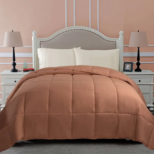 Superior Hypoallergenic Down Alternative Classic Comforter Camel, Twin
