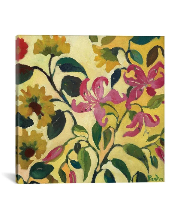 iCanvas Pink Lilies by Kim Parker Gallery-Wrapped Canvas Print - 18x22 x 18x22 x 0.75
