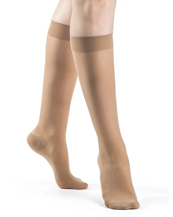 Sigvaris Sheer Women's 20-30 mmHg Knee High - SS, Warm Sand