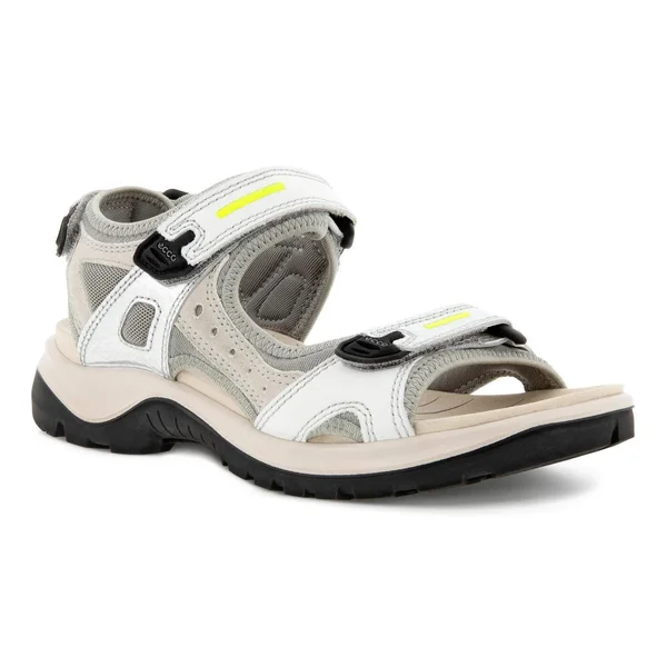 Ecco Offroad Women's Flat Sandal Multicolor - Silver Metallic, 35, M