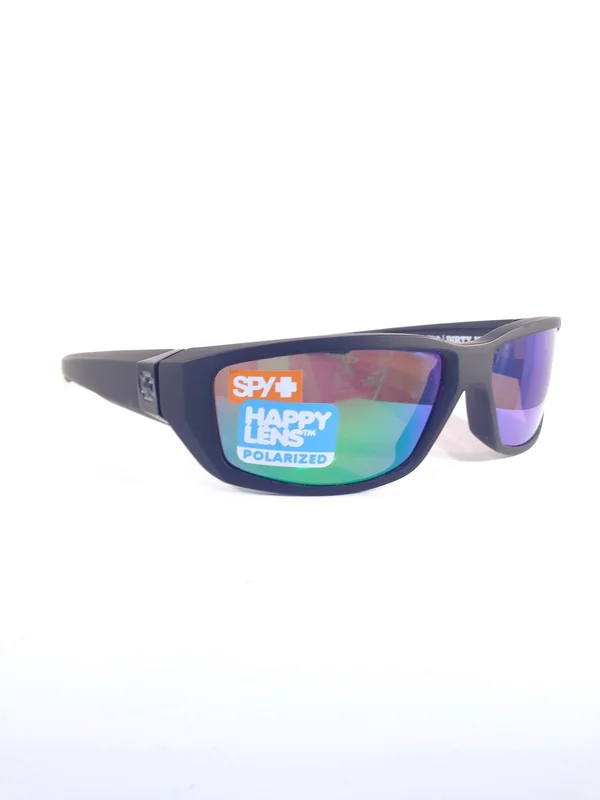 Spy Dirty Mo Sunglasses - Black, Happy Bronze Polar, Black Mirror