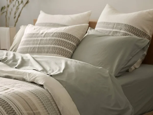 Coyuchi Organic Jersey Sheet Set - Charcoal Heather, Full
