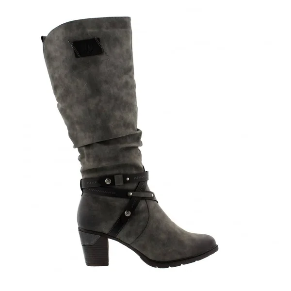 Rieker 96054-45 Womens Knee High Boots Grey 38 EU