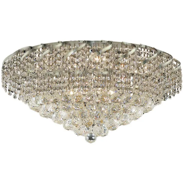 Elegant Lighting ECA1F26C/EC Belenus 10-Light Flush Mount - Chrome