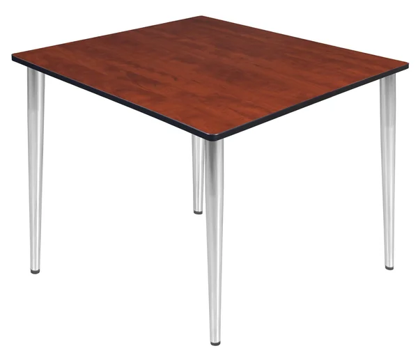 Regency Kahlo 48x22 Square Tapered Leg Table- Cherry/ Chrome