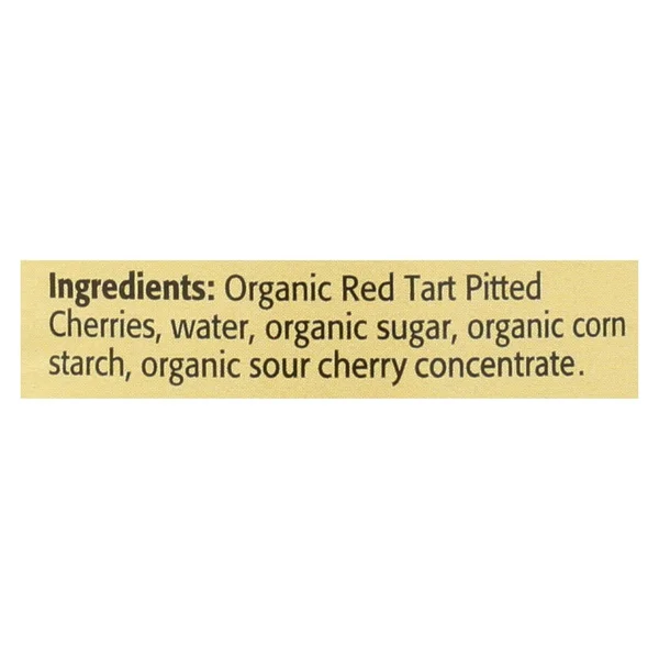 Case of 12 - Omena Organics Pie Fllng - Organic - Tart Cherry - 21 oz
