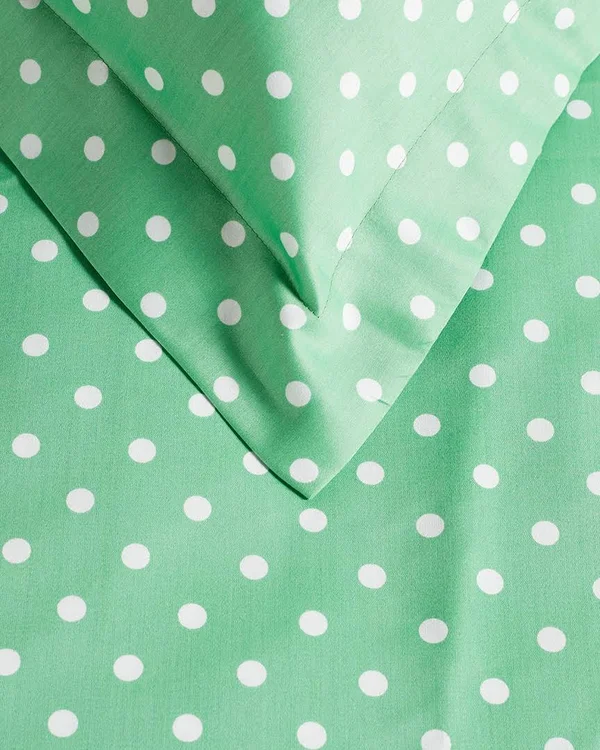 Superior Polka Dot 600-Thread-Count Duvet Cover Set, Cotton Rich, Full/Queen, White