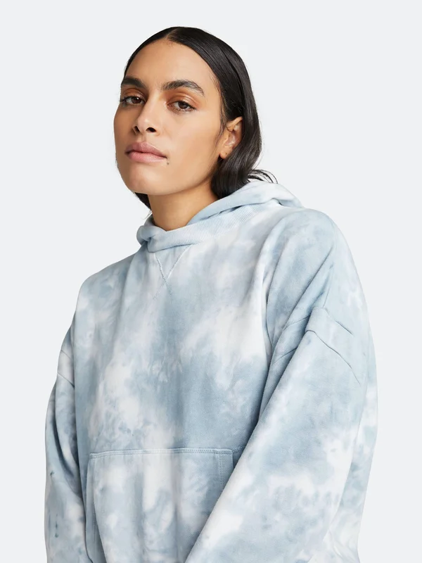 Richer Poorer - Recycled Fleece Hoodie - Blue Mirage Large