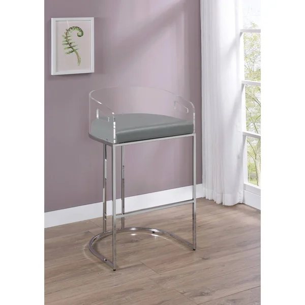 Coaster Furniture 183406 Grey Bar Stool Set of 2