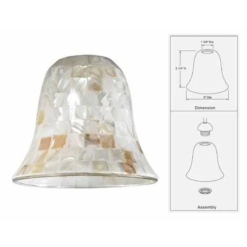 Bathroom Light with Mosaic Glass in Satin Nickel Finish