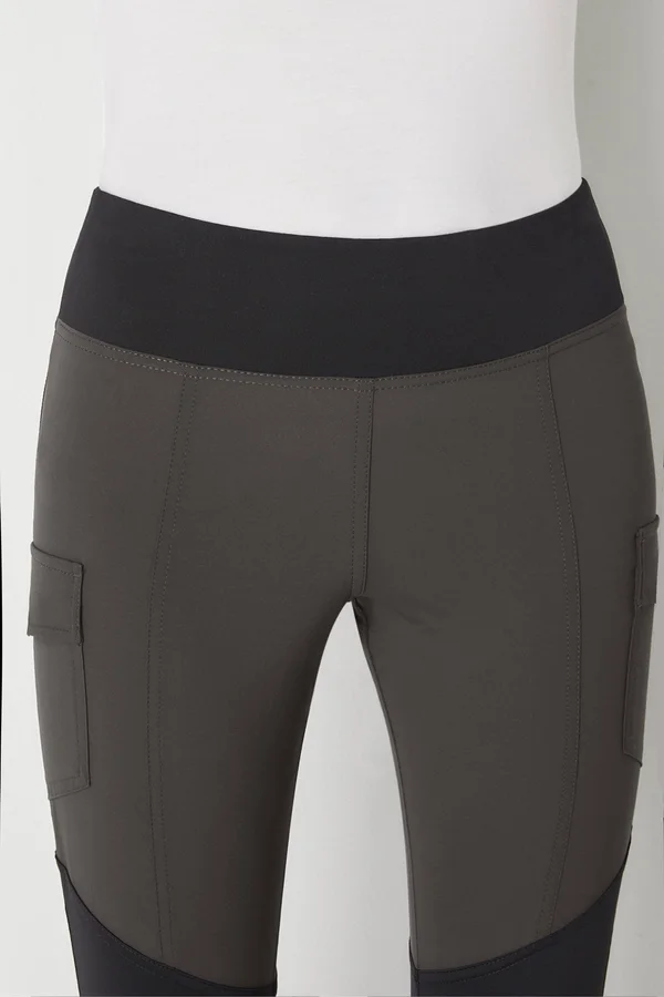 Contrast Panel Legging, Anatomie Navy with Black, Xs