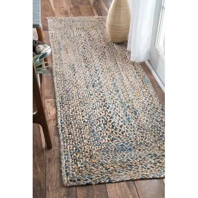 Destrie Hand-Braided Cotton Blue Area Rug Mistana Rug Size: Runner 2&6x22 x 10&