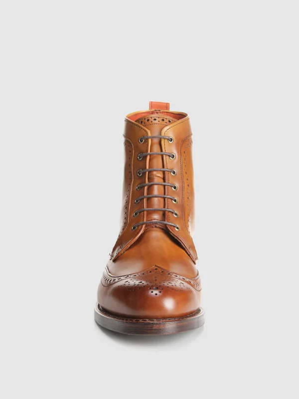 Allen Edmonds Dalton Wingtip Dress Boots - Walnut
